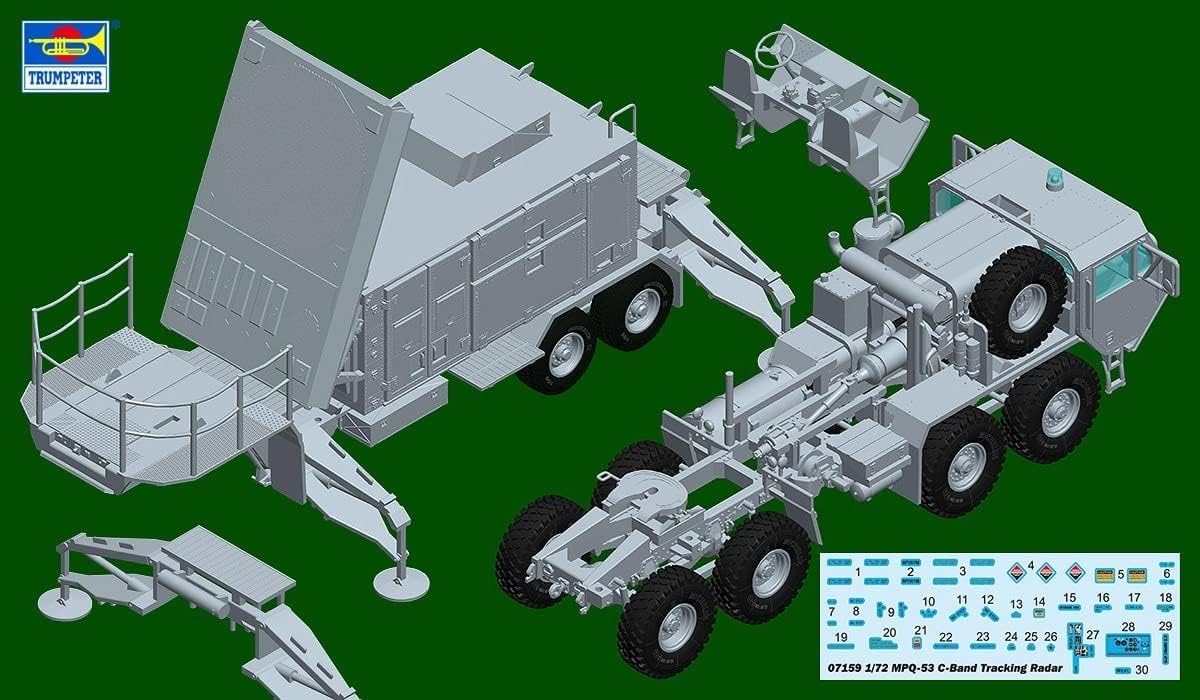 Amazon.com: Trumpeter 1:72 - MPQ-53 C- Band Tracking Radar